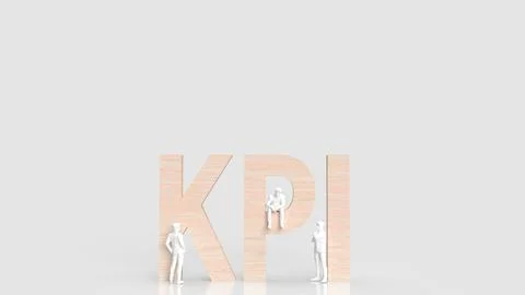 The KPI or Key Performance Indicator for Business concept 3d rendering 스톡 일러스트