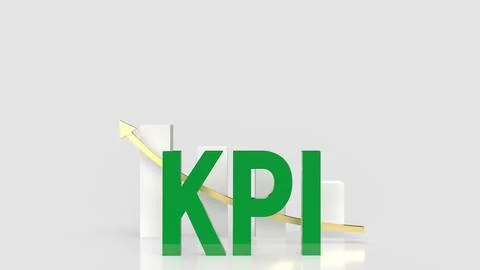 The KPI or Key Performance Indicator for Business concept 3d rendering イラスト素材