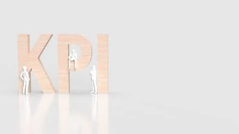 The KPI or Key Performance Indicator for Business concept 3d rendering Illustrazione stock