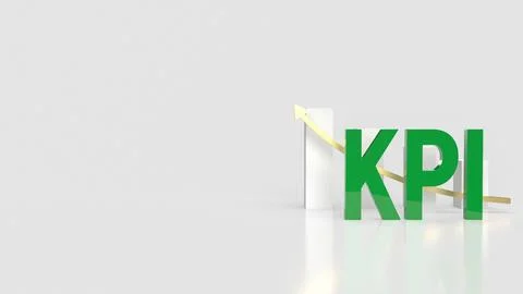 The KPI or Key Performance Indicator for Business concept 3d rendering Illustrazione stock