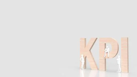 The KPI or Key Performance Indicator for Business concept 3d rendering Illustrazione stock