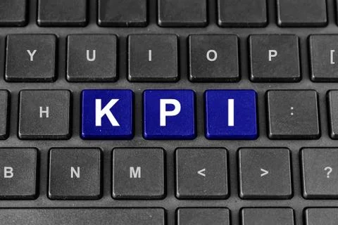 KPI or Key Performance Indicator word on keyboard Фото