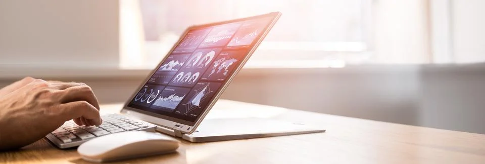 KPI Predictive Analytics Data Dashboard Stock Photos