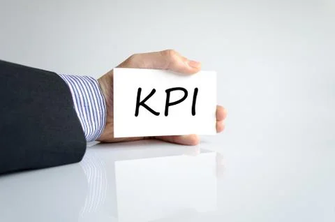 Kpi text concept Stock Photos
