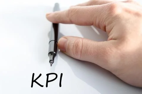 Kpi text concept Stock Photos
