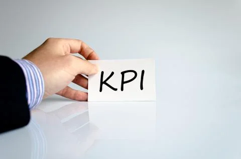 Kpi text concept Stock Photos
