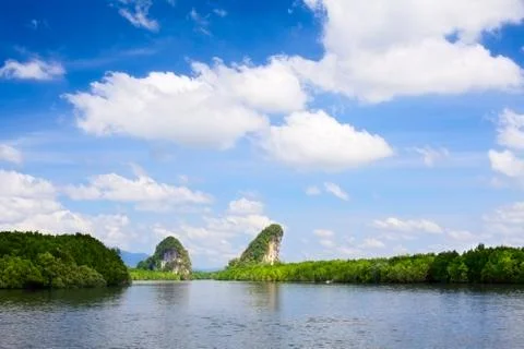 Krabi rocks Stock Photos