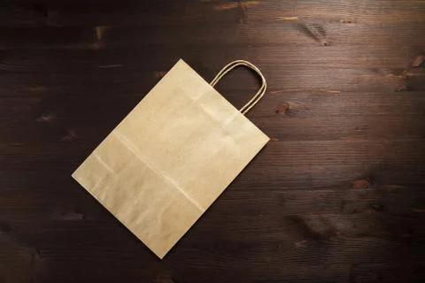 Kraft paper bag Stock Photos