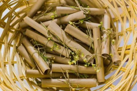 Kraft paper notes Stock Photos