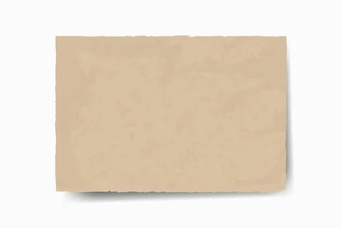 Kraft recycled texture paper background, grunge old parchment banner template Stock Illustration