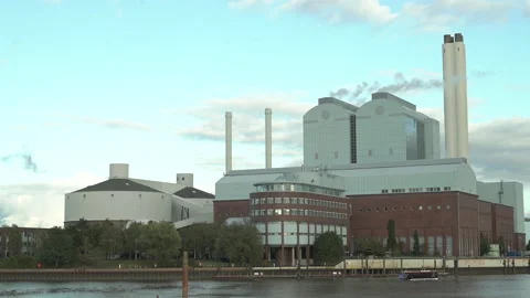 Kraftwerk Hamburg Rothenburgsort Stock Footage