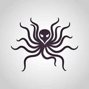 Kraken logo vector Stock Illustration