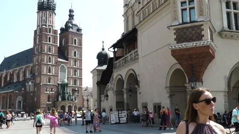 Krakkow's streets Stock Footage 95076953