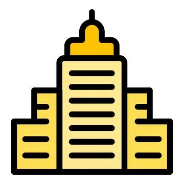 Krakow building icon vector flat Stock Illustration