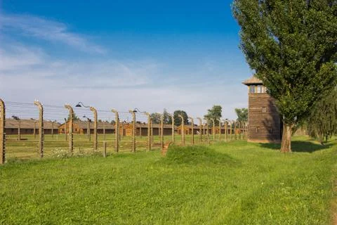 Krakow concentration camp Stock Photos