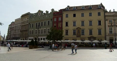 Kraków / Cracow square Stock Footage 252909349