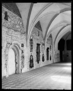 Krakow, Dominican monastery interior, cloister of the first Viridar Pawlik... Stock Photos