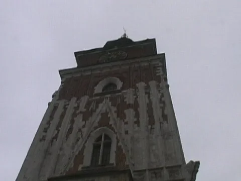 Krakow Old Town Tower Stock Footage 566652