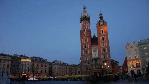Krakow Poland Timelapse Stock Footage 141553240