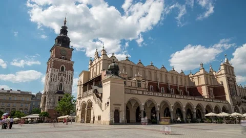 Krakow - Poland - Timelapse video in 4K 30p Stock Footage 137241353