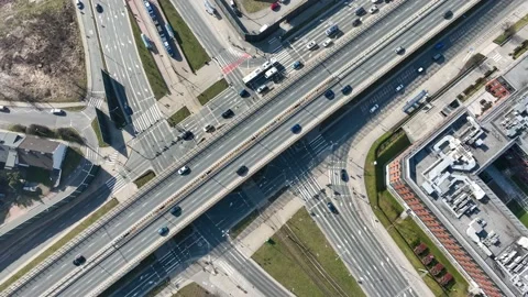 Krakow traffic 0811 Stock Footage 238608541