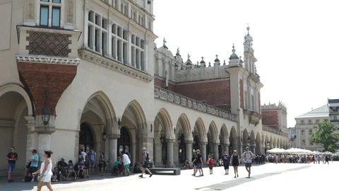 Kraków's Cloth Hall Stock Footage 95077089