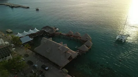 Kralendijk sailing sunset 12 스톡 동영상 324909501