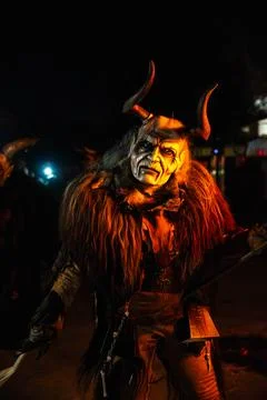 Krampus demon Stock Photos