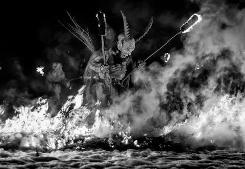 Krampus in Tarvisio Stock Photos