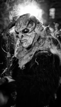 Krampus in Tarvisio Stock Photos