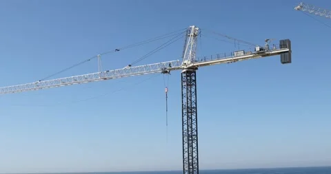 Krane - Construction Site Stock Footage 131806180