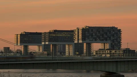 Kranhaeuser, Cologne, Germany 스톡 동영상 103986616