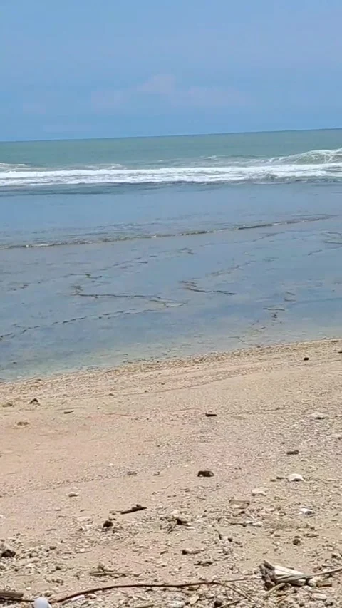 Krapyak Beach is Beautiful Stock Footage 276300340
