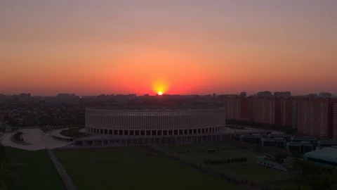 Krasnodar stadium front Apple ProRes 422 HQ Stock Footage 95637491