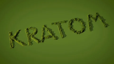 Kratom Stop Motion Animated Word Stock Footage 87964390