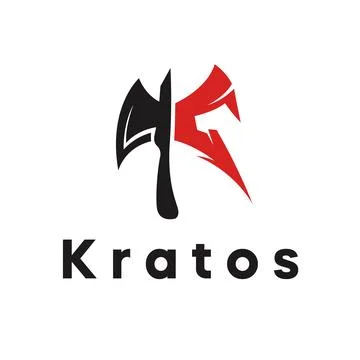 Kratos K logo design template Stock Illustration