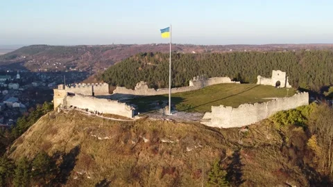 Kremenets Castle Stock Footage 165422536