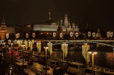 Kremlin and New Year Stock Photos