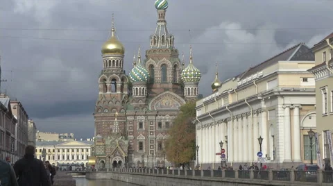 Kremlin And People Stock Footage 46120430