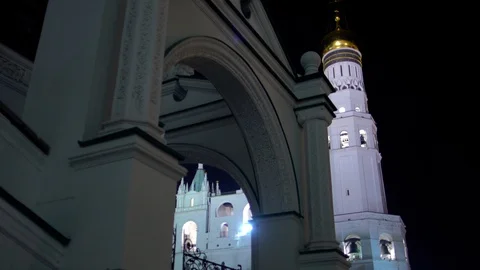Kremlin and St Basil's Cathedral at the Red Square in Moscow, Russia. Moscow Video stock 87446775