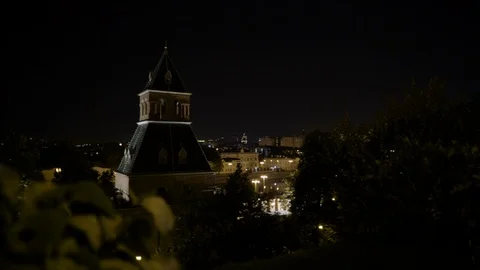 Kremlin and St Basil's Cathedral at the Red Square in Moscow, Russia. Moscow Stock-Footage 87466403