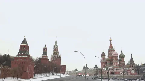 Kremlin and St. Basil's Cathedral Stock-Footage 237441570
