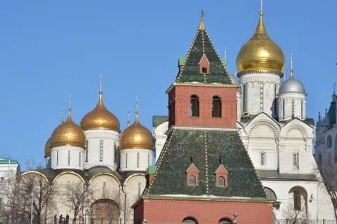The Kremlin churches. Stock Photos