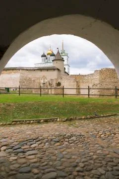 Kremlin in the city of Pskov. Foto stock