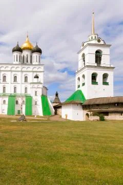 Kremlin in the city of Pskov. Stock Photos