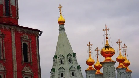 Kremlin of the city of Ryazan Stock Footage 73852970