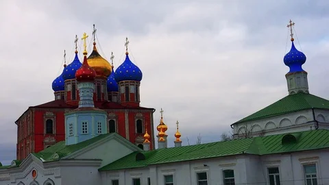 Kremlin of the city of Ryazan Stock Footage 73852976