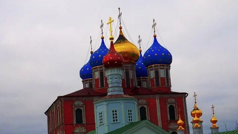 Kremlin of the city of Ryazan Stock Footage 73852992