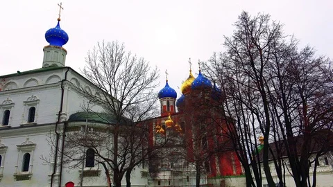 Kremlin of the city of Ryazan Stock Footage 73853074