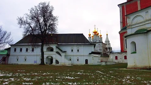 Kremlin of the city of Ryazan Stock Footage 73853142